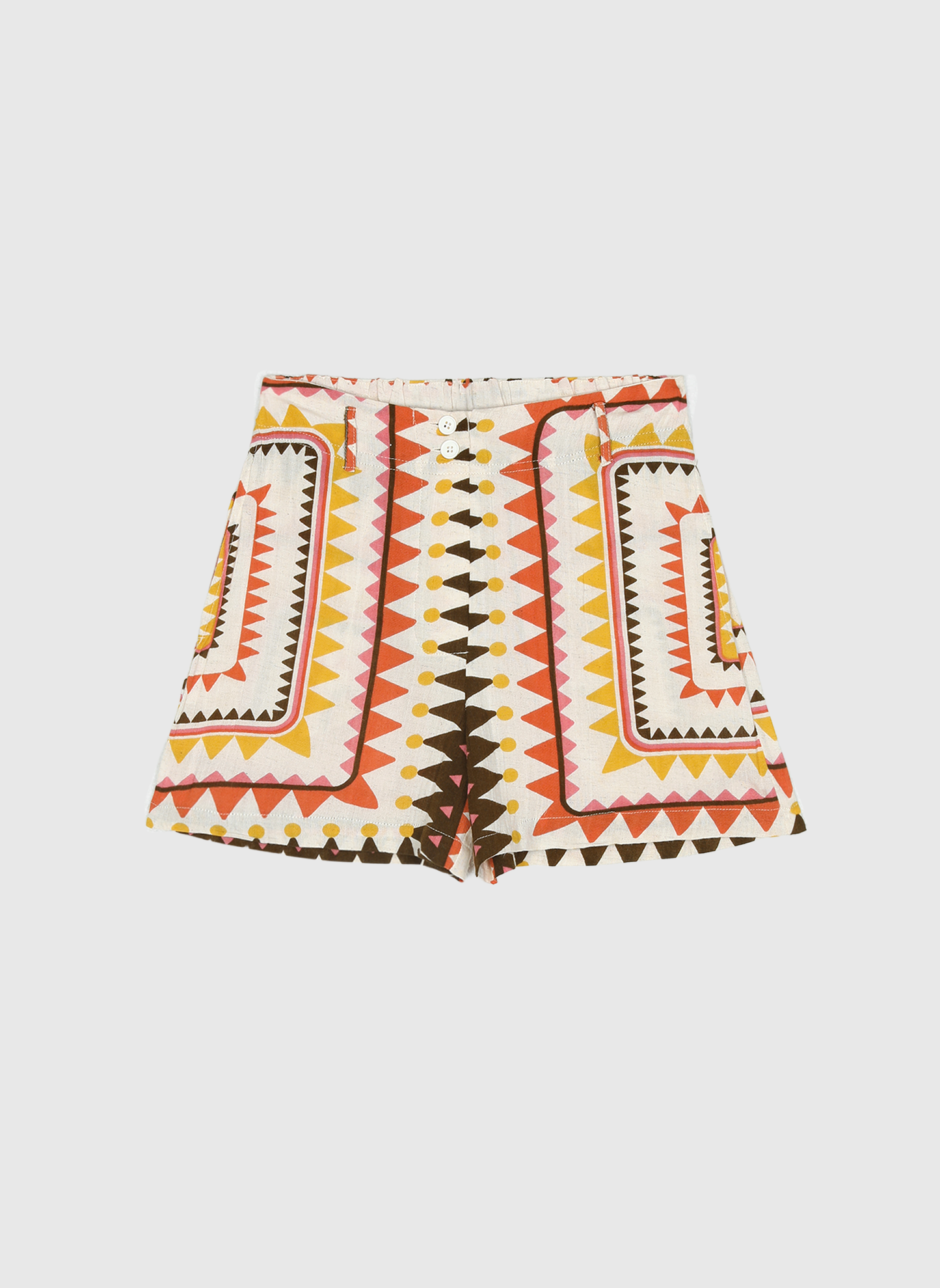 Short – Gr. S, Oliv, gerader Schnitt, elastischer Bund | An’ge Shorts An'ge