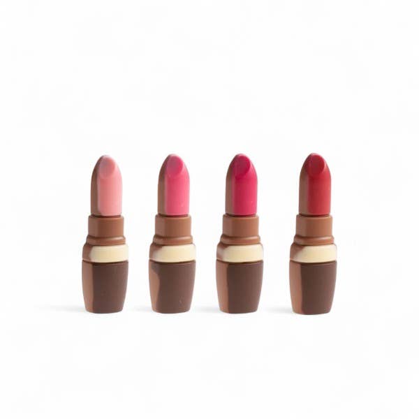 Schokoladen-Lippenstifte – 4er Set aus Milchschokolade | Geschenk Schokolade Das Zierwerk