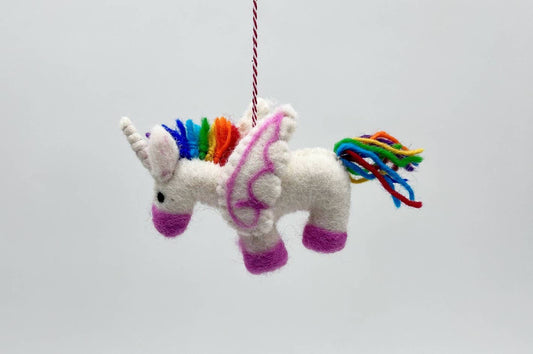 Filzfigur Weihnachtsdekoration – Einhorn Weihnachtsdekoration Kalid Christmas