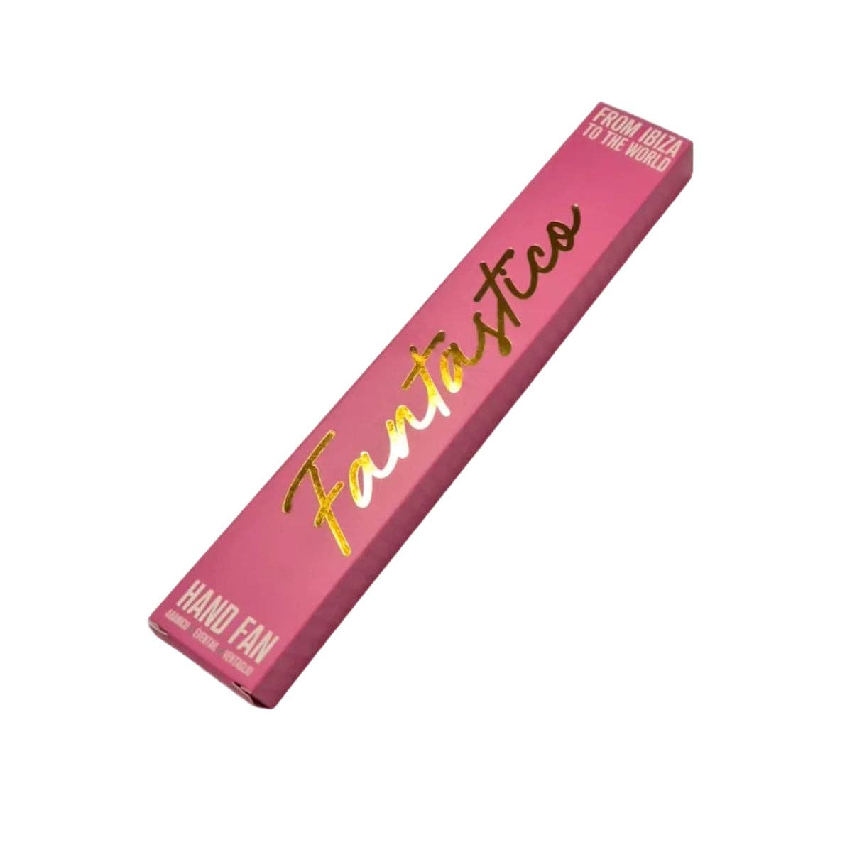 Fächer „C’est La Vie“ – 23 cm, Schriftzug-Print, Fantastico Fans Ibiza Fächer Fantastico Fans