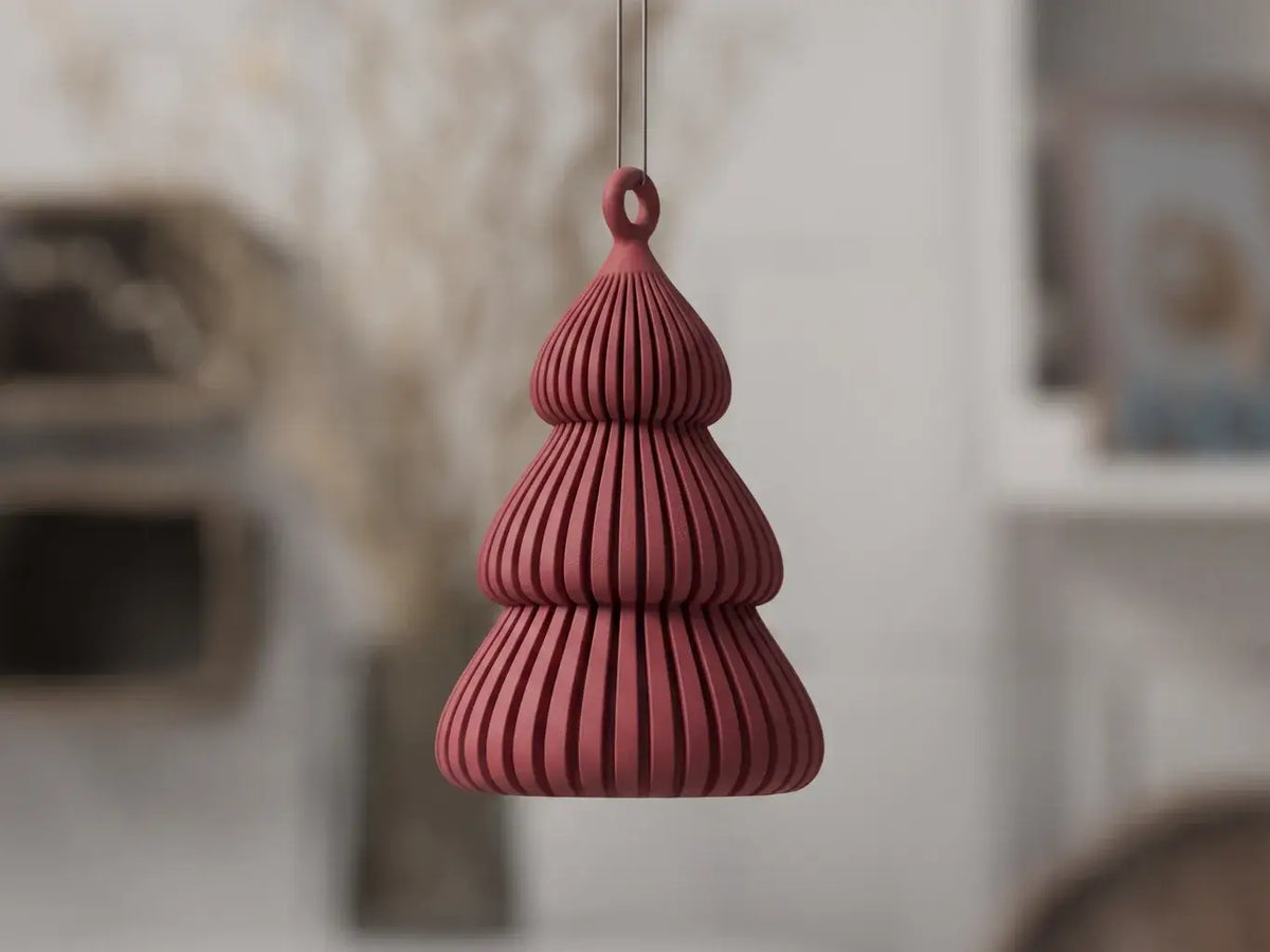 Yuki - Tanne: Dunkel rot Weihnachtsdekoration re3dline