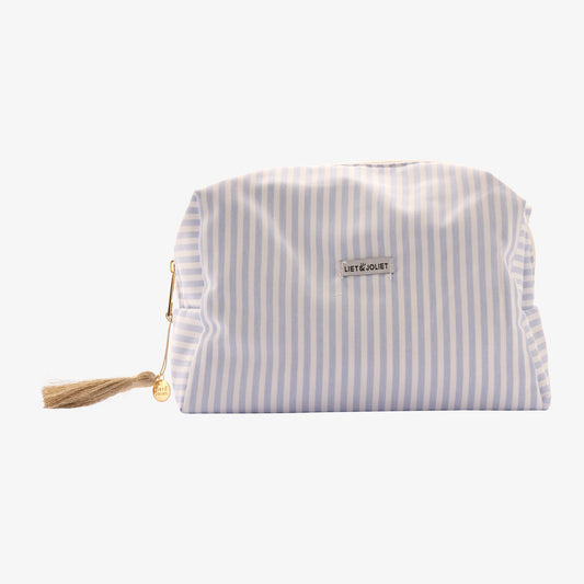 Große Tasche / Make-up Tasche in Blau-Weiß – Stilvoll und Praktisch