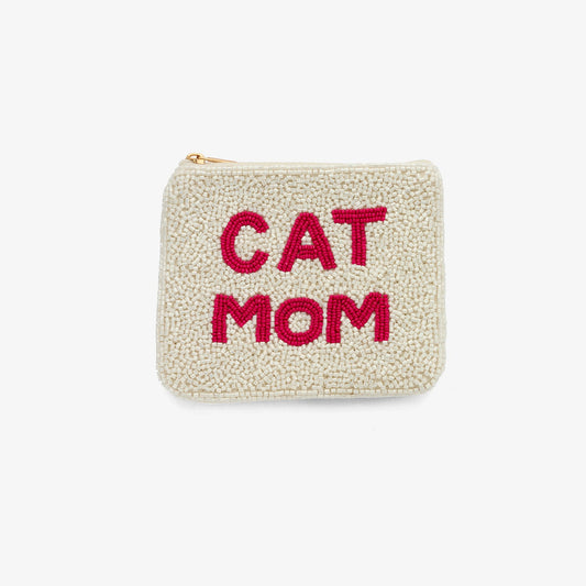 Beaded Coin Purse "Cat Mom" – Für alle Katzenliebhaberinnen