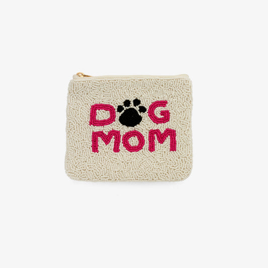 Beaded Coin Purse "Dog Mom" – Liebe auf vier Pfoten