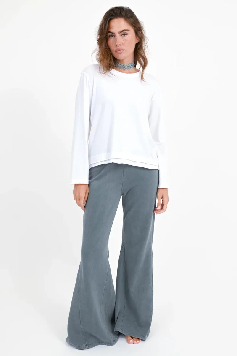 Langarmshirt „Maybell“ – Modernes Longsleeve mit Blusen-Detail (XS) Shirt Love Joy Victory