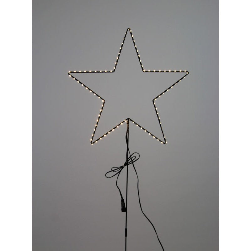 Warmweißer LED-Stern für festliche Lichtakzente Lampe Das Zierwerk