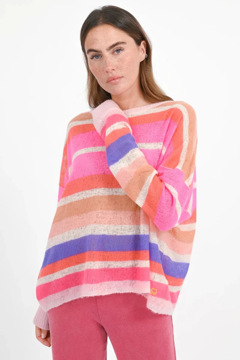 Kaschmir Pullover „Pearcy“ – Bunter Unikat-Strick | Love Joy Victory Pullover Love Joy Victory