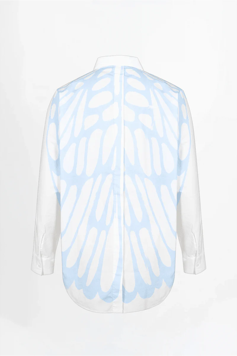 Oversize Bluse „Marbel“ mit Rückenprint – 100 % Bio-Baumwolle | Love Joy Victory Bluse Love Joy Victory