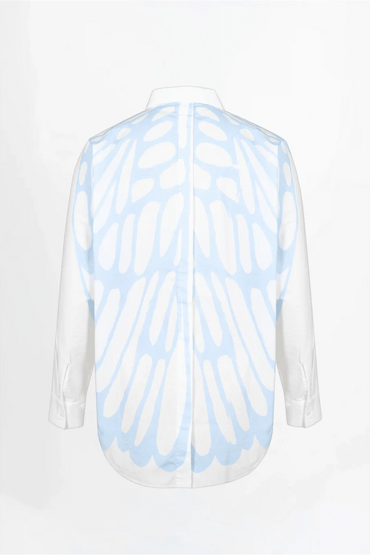 Oversize Bluse „Marbel“ mit Rückenprint – 100 % Bio-Baumwolle | Love Joy Victory Bluse Love Joy Victory