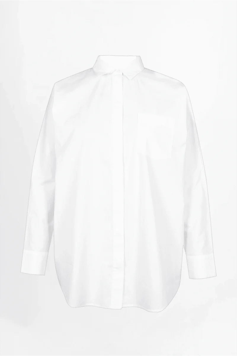 Oversize Bluse „Marbel“ mit Rückenprint – 100 % Bio-Baumwolle | Love Joy Victory Bluse Love Joy Victory