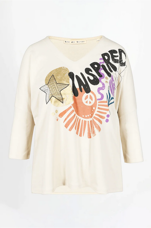 Print T-Shirt „Chula“ – Inspiriert, modern & herrlich bequem (M/L) Shirt Love Joy Victory