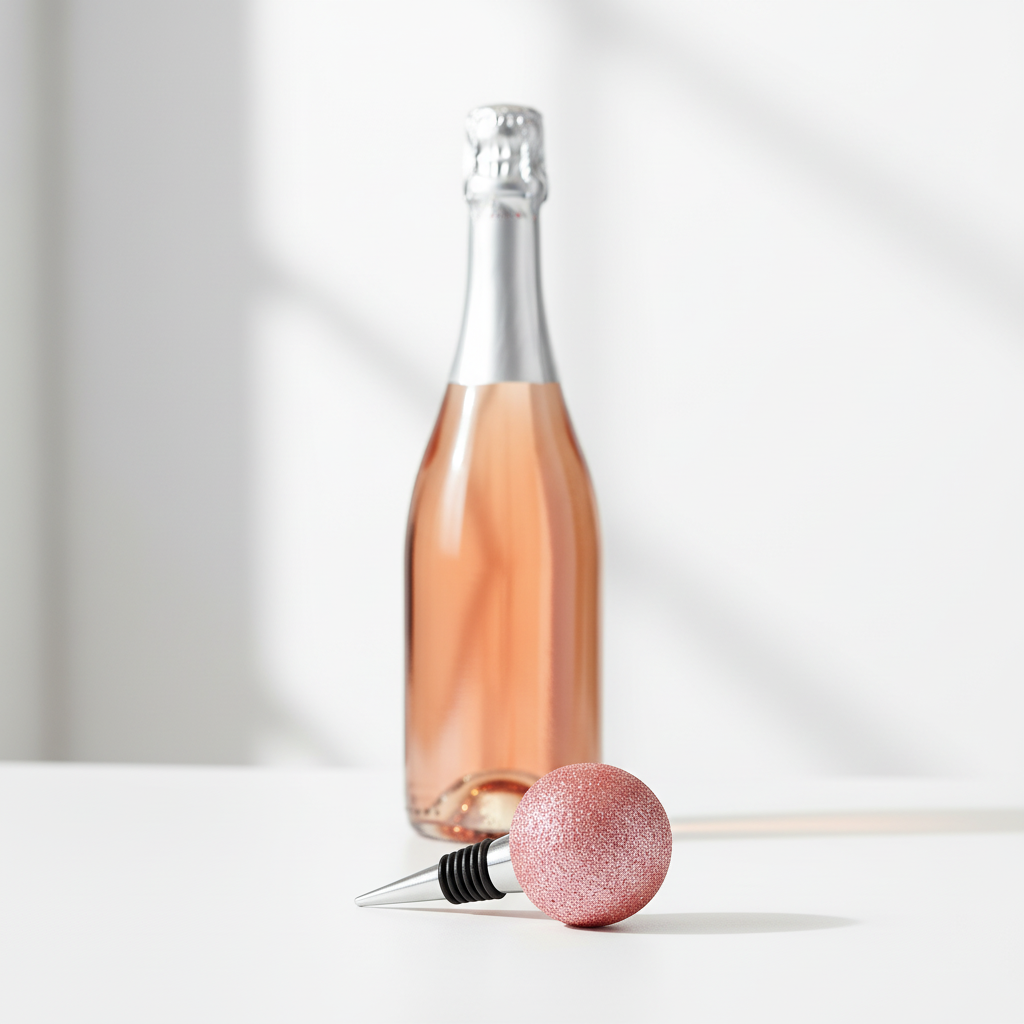 Flaschenkorken Kugel Rosé – 5 × 9 cm Weinzubehör Das Zierwerk