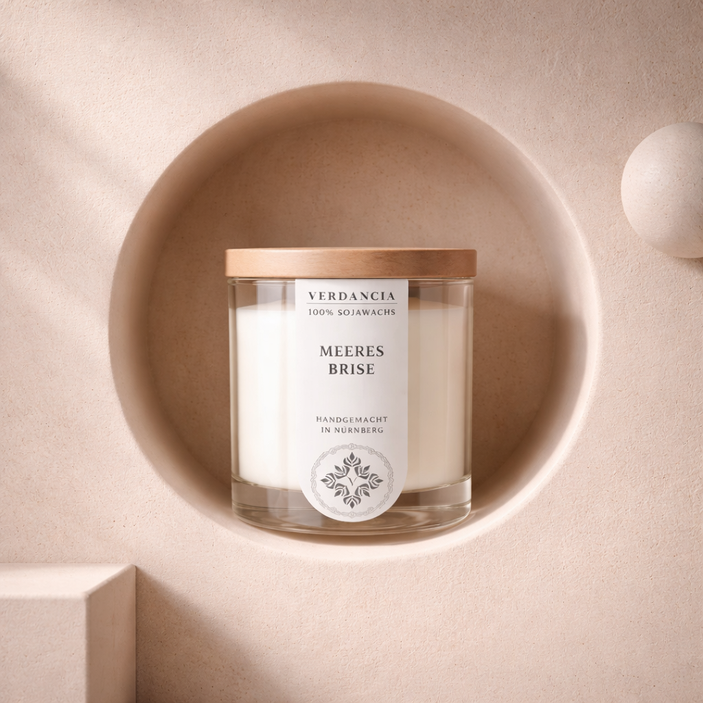 Soja-Duftkerze „Meeresbrise“ – Frische & Leichtigkeit im Licht Duftkerze Das Zierwerk
