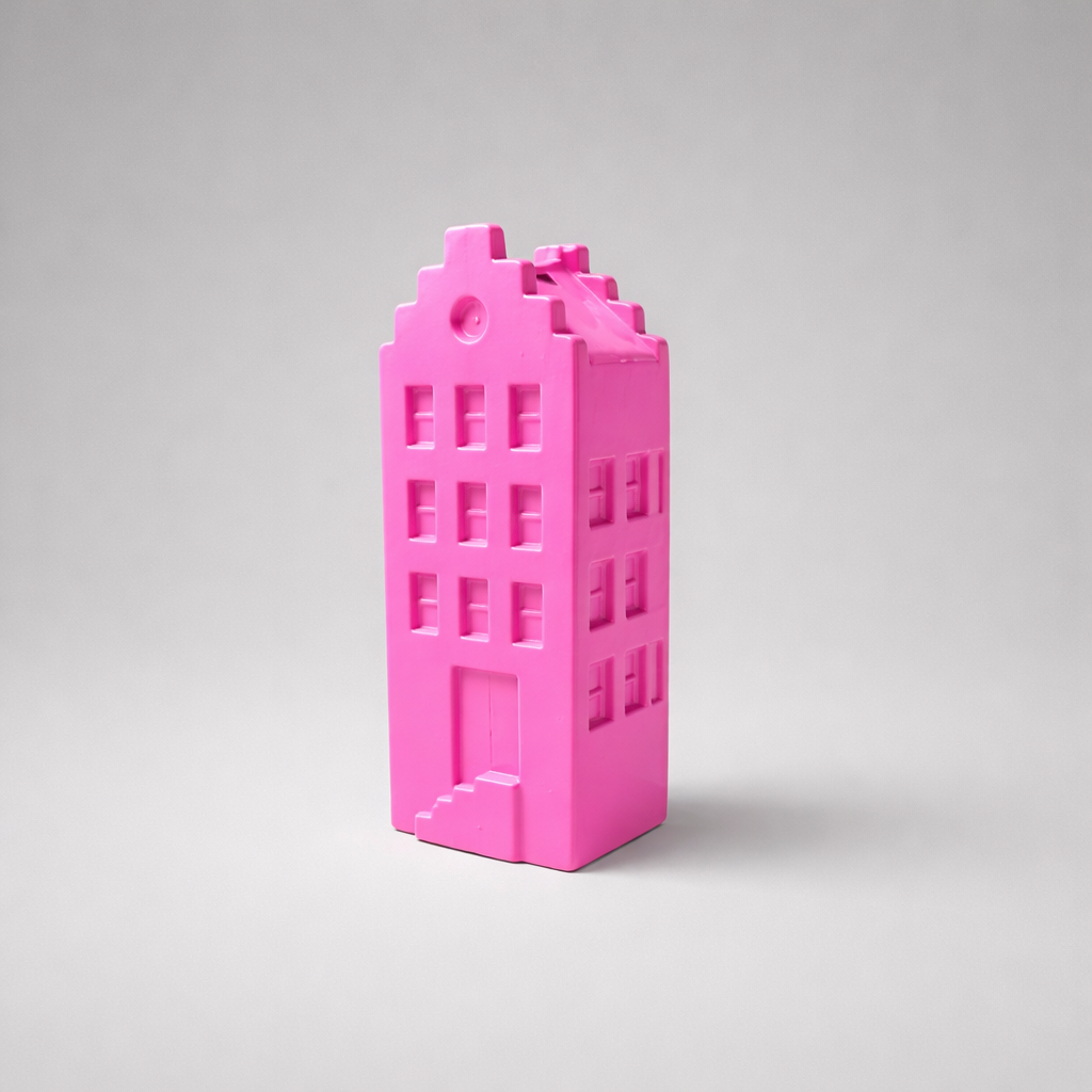 Keramikvase „Grachtenhaus“ Pink – Amsterdam Deko | Das Zierwerk Vase Housevitamin bv