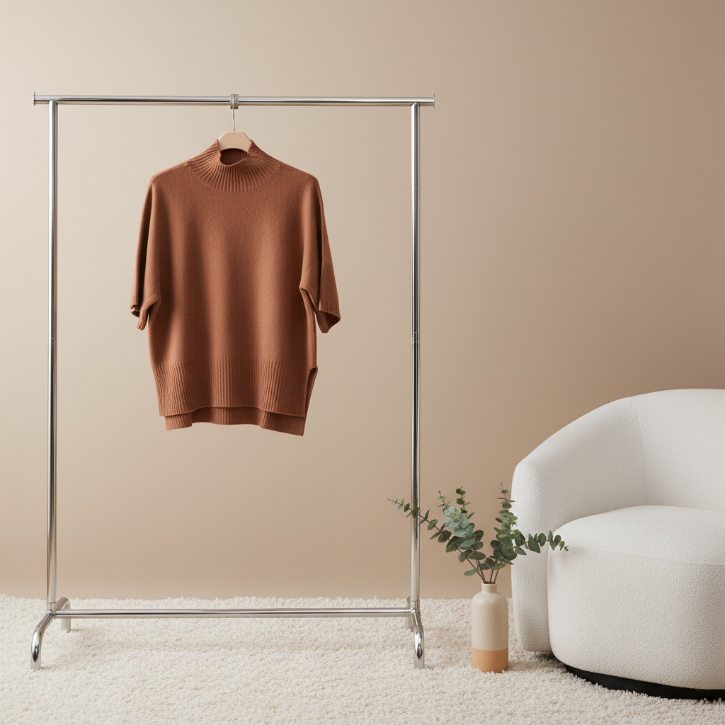 Kurzarm-Rollkragenpullover Braun – Zeitlose Eleganz für jeden Tag Pullover Cecile Wang