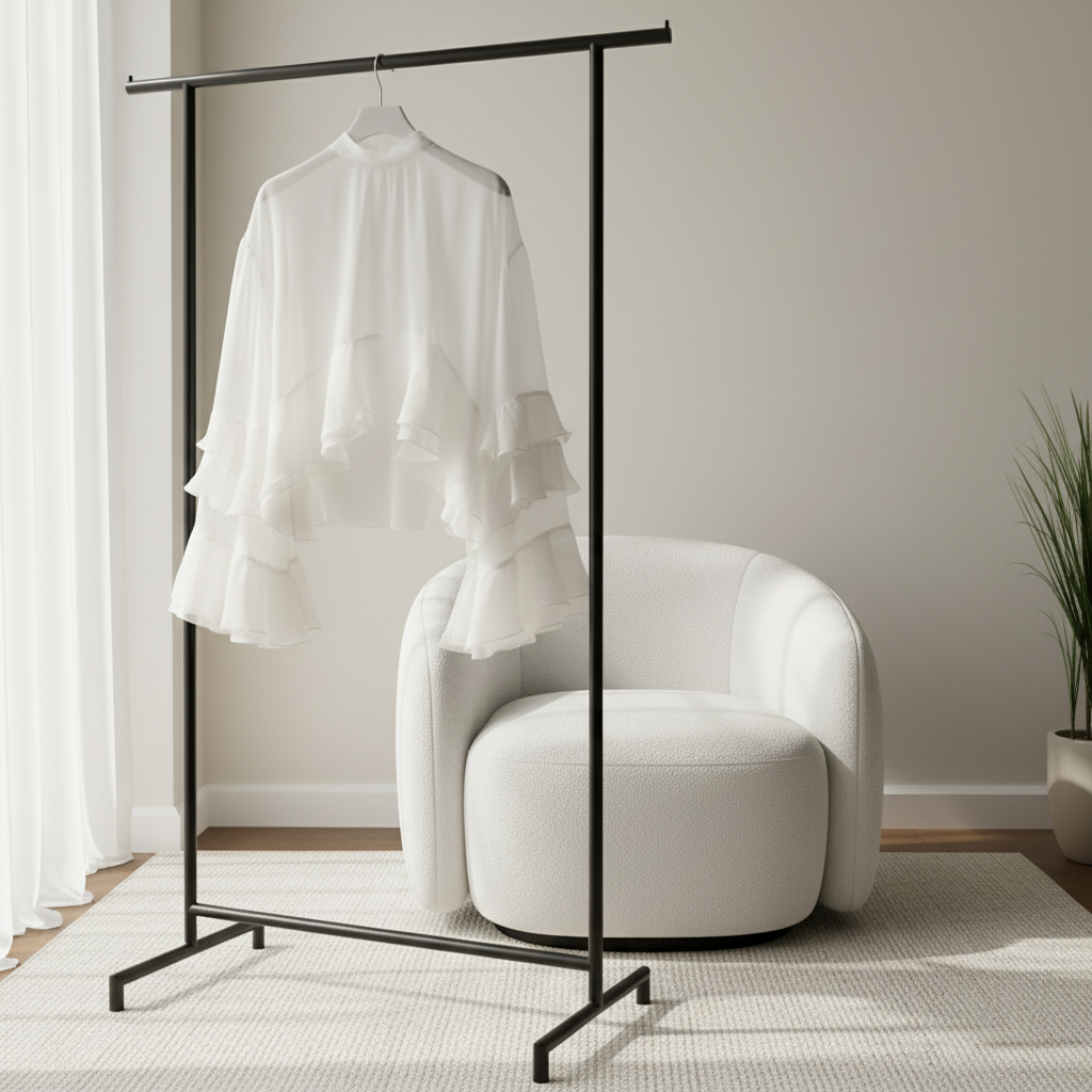 Elegante Seidenbluse mit Volantärmeln Bluse Das Zierwerk