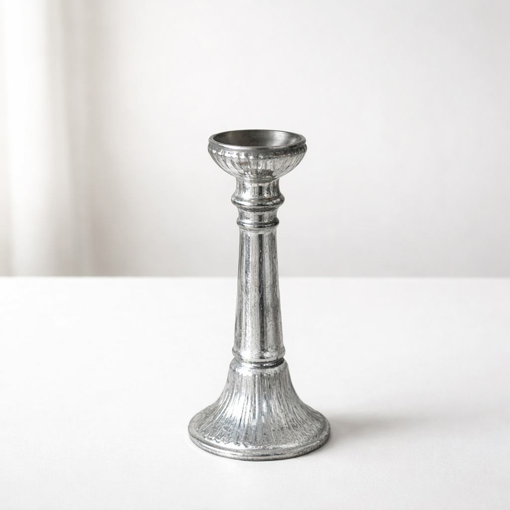 Kerzenständer Antik-Silber für Stabkerzen Kerzenhalter Chic Antique