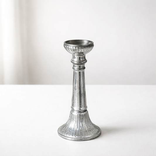 Kerzenständer Antik-Silber für Stabkerzen Kerzenhalter Chic Antique