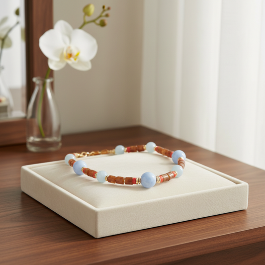 Halskette Ocean Breeze – Natürliche Eleganz Halskette Das Zierwerk