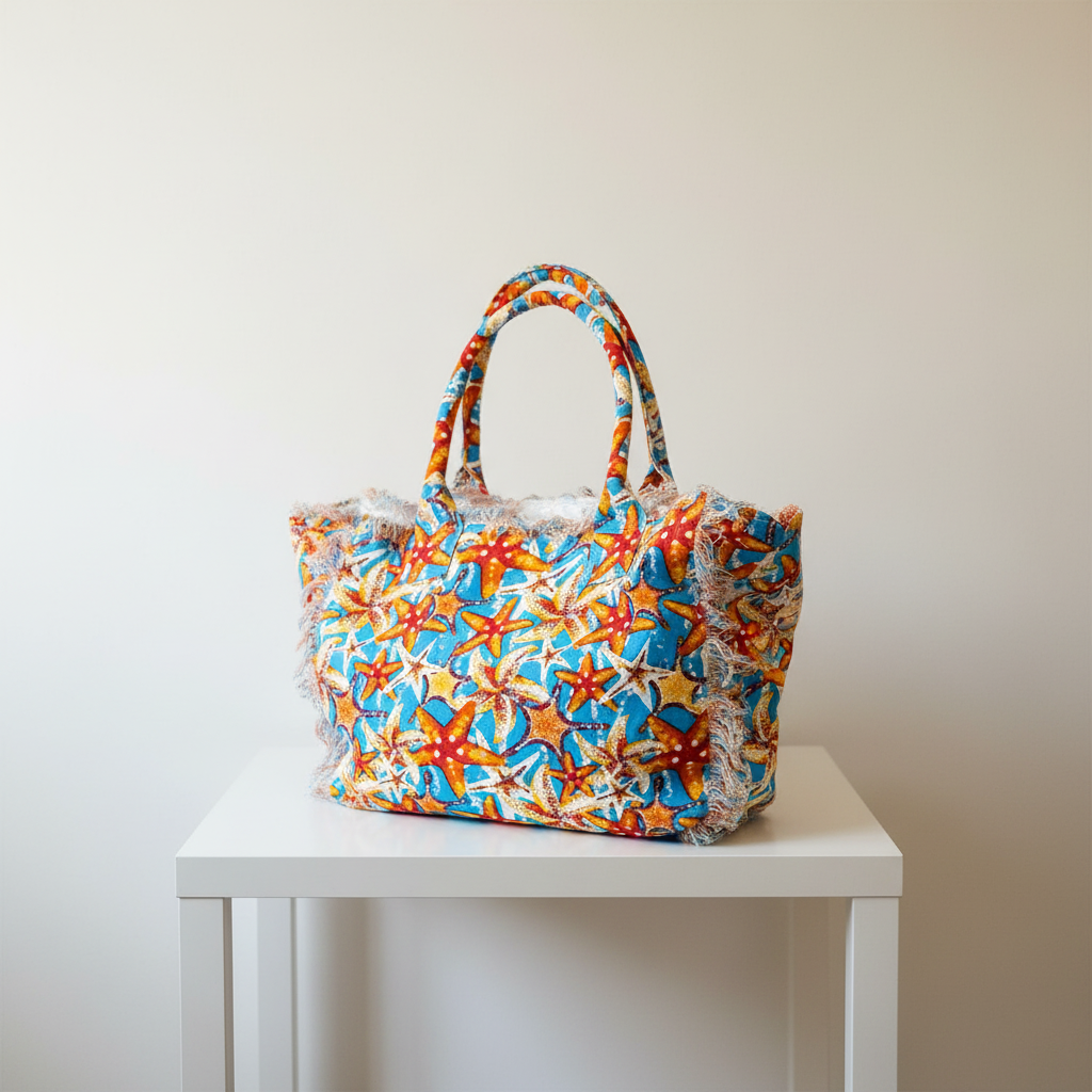 Shopper „Seesternliebe“ – Gute Laune zum Mitnehmen Tasche Das Zierwerk