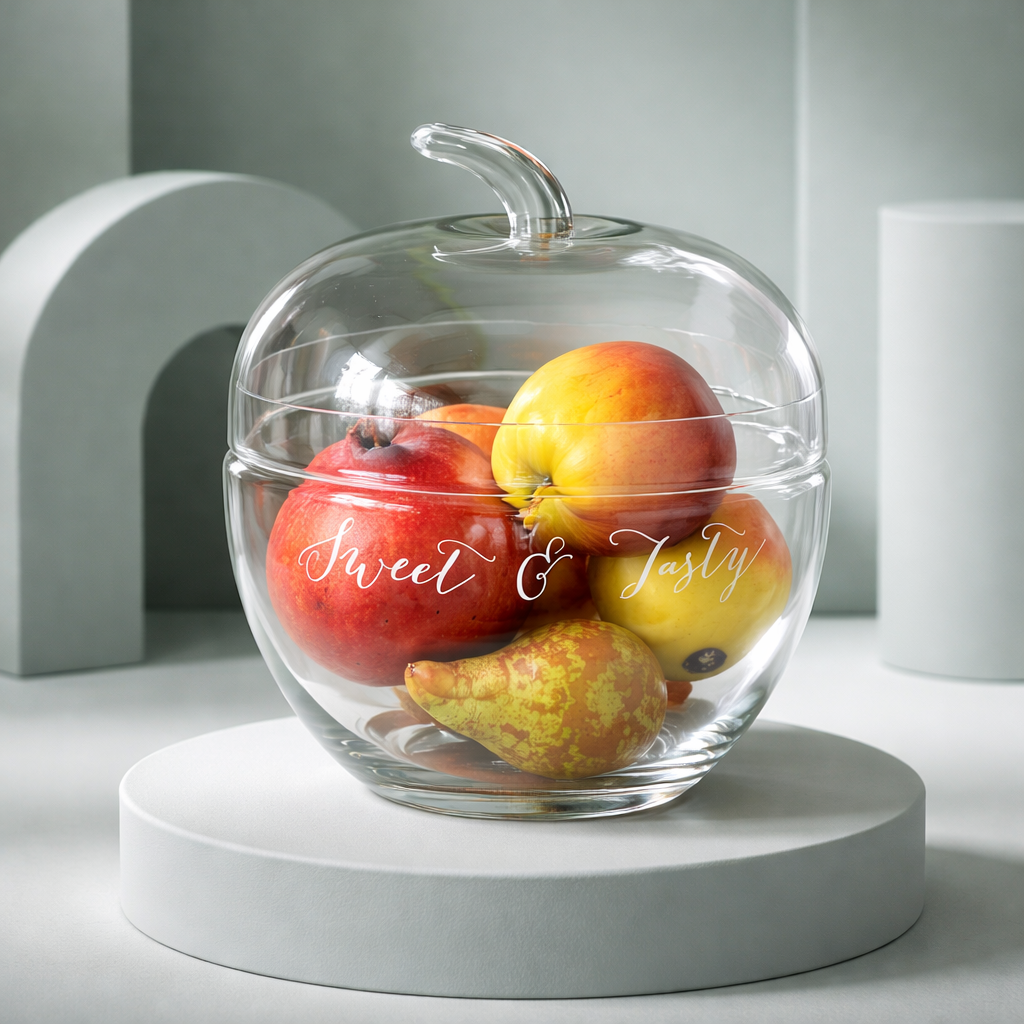 Rivièra Maison Sweet & Tasty Vorratsdose – Glas in Apfelform für Obst & Süßes Schale Rivièra Maison