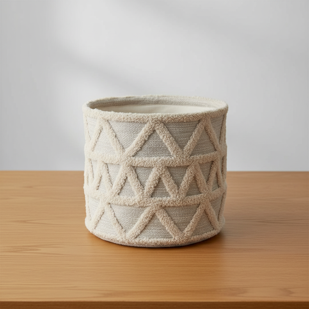 Boho Aufbewahrungskorb groß – dekorativer Korb Ø 35 cm Korb Das Zierwerk