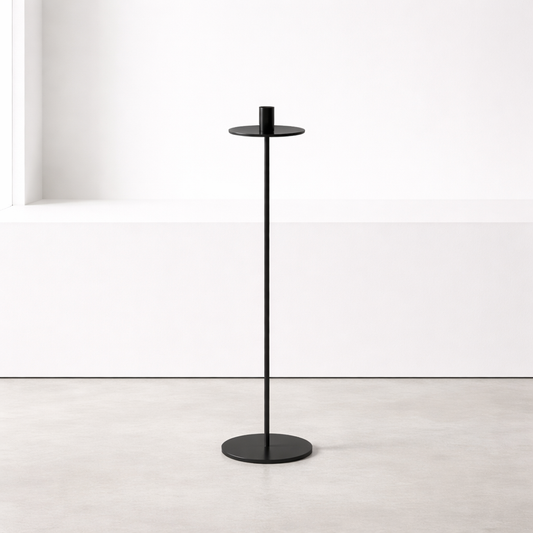 Kerzenleuchter Basico Schwarz – 50 cm Höhe Kerzenhalter Kaheku