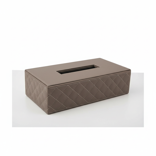 Tücherbox in edlem Steppdesign – 25 x 14 x 6,5 cm Dose Das Zierwerk