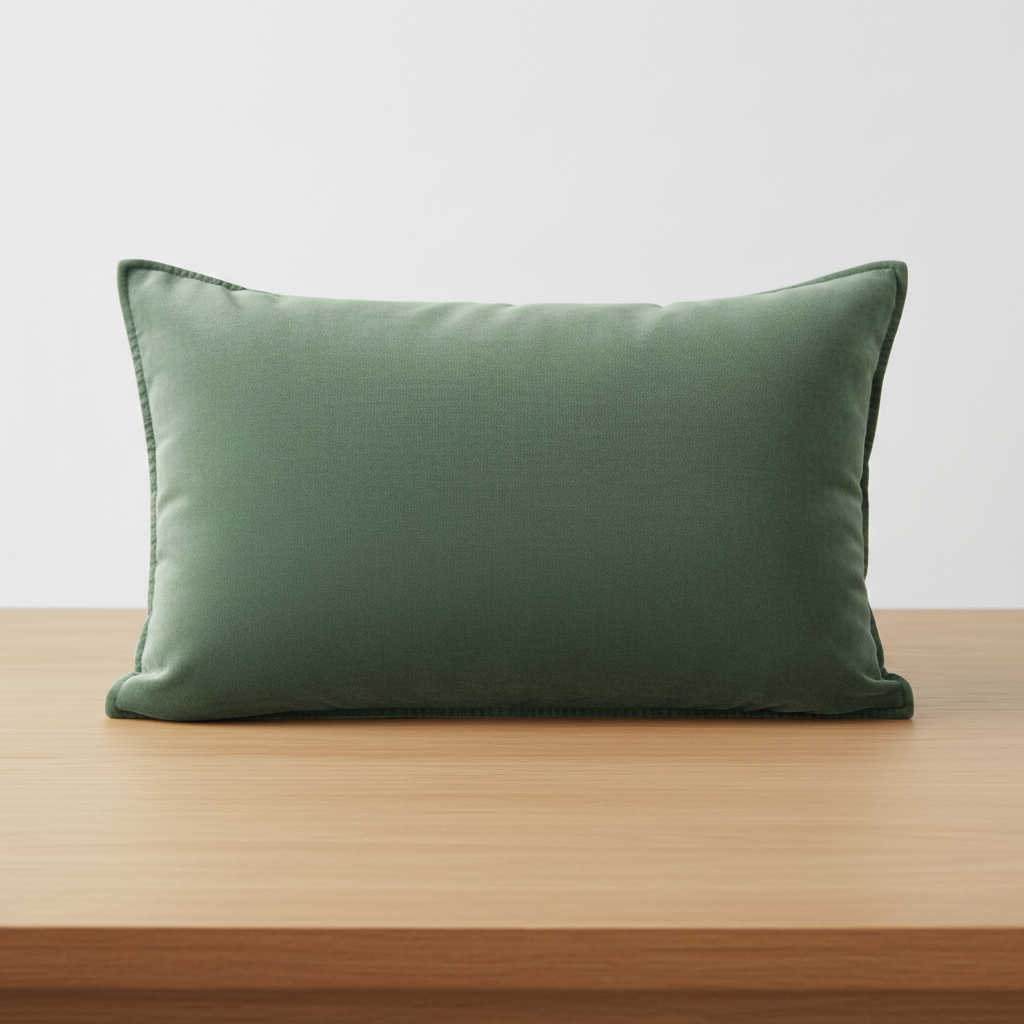 IB Laursen Kissenhülle „Dusty Green“ 50x70 cm – Samt-Kissenbezug in Staubgrün, edel & weich Kissen Ib Laursen