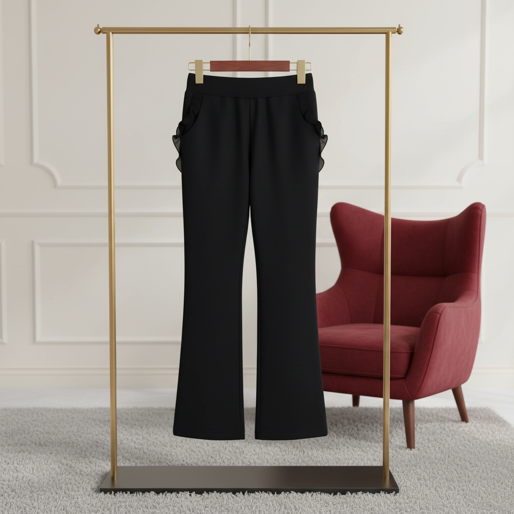 Hose „Val“ mit Volants in Schwarz | Love Joy Victory (Größe XS) Hose Love Joy Victory