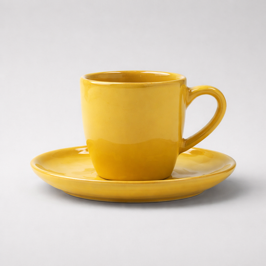 Concerto Espressotasse mit Untertasse – Ocra Espressotasse Rose & Tulipani