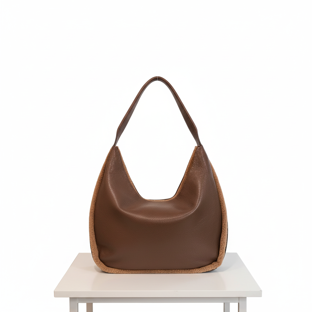 Braune Schultertasche Damen – weich, zeitlos & elegant Tasche Das Zierwerk