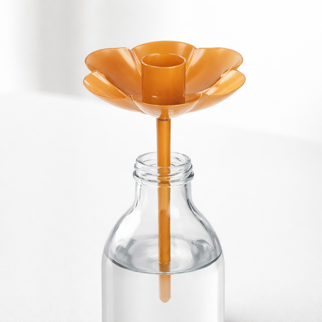 Blüten-Stecker mit Kerzenhalter Gelb | Gartendeko & Outdoor-Accessoire Kerzenhalter Das Zierwerk