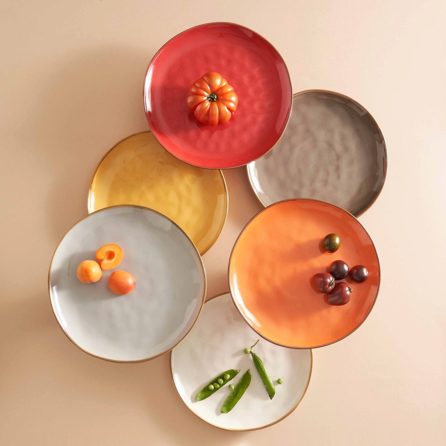 Rose & Tulipani "Concerto" Dessertteller 20 cm, Grigio Perla