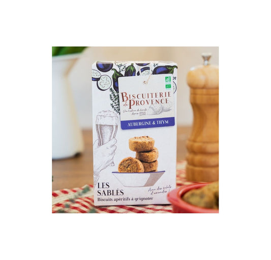 Herzhafte Bio-Kekse mit Aubergine & Thymian – Sablés aus der Provence