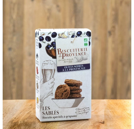 Sablés mit schwarzen Oliven – herzhaft, aromatisch, typisch Provence