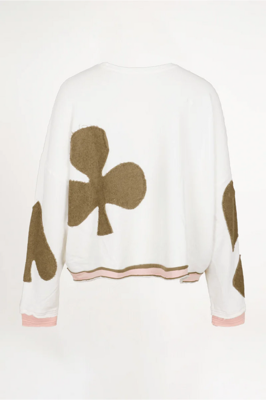 Sweatshirt „Hopewell“ mit Herz-Pik-Patches | Love Joy Victory (Größe M / L)
