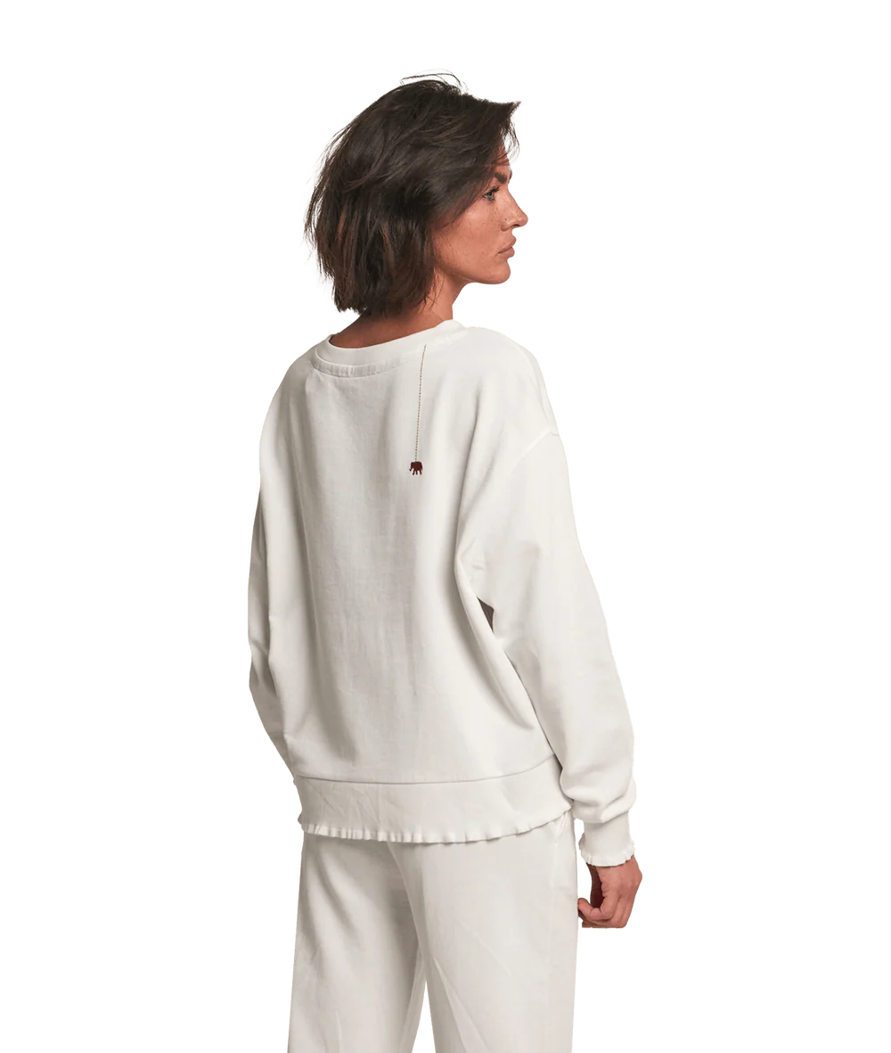 Love Joy Victory Sweater – Bio-Baumwolle in Herbstfarbe | Fair Fashion (Größe XS / S)