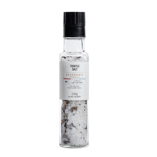 Trüffelsalz – Meersalz mit schwarzem Trüffel (250g Mühle)