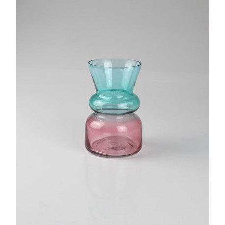Vase aus Glas – Multicolor Design mit Retro-Charme