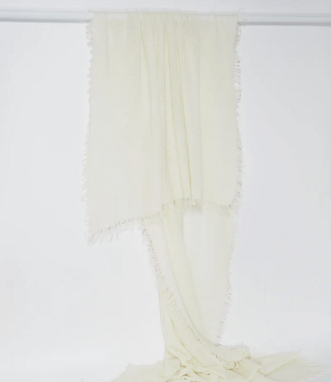 Tibet - Cashmere-Schal - Farbe: Offwhite