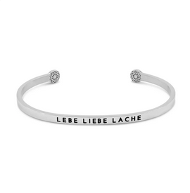 Armreif "Lebe Liebe Lache"