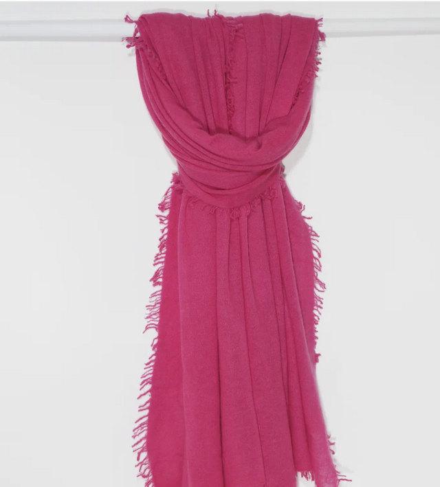 Tibet - Cashmere-Schal - Farbe: Raspberry